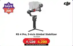 Eros Dji RS 4 Pro, 3-Axis Gimbal Stabilizer offer
