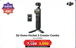 Eros Dji Osmo Pocket 3 Creator Combo DJI-OP9913 offer