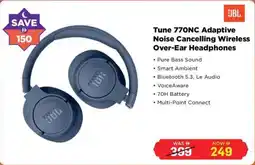 Eros JBL Tune 770NC Adaptive Noise Cancelling Wireless Over-Ear Headphones offer