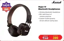 Eros Major IV Bluetooth Headphones offer