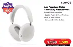 Eros Sonos Ace Premium Noise Cancelling Headphones offer