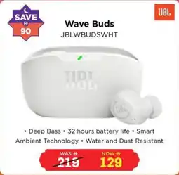 Eros JBL Wave Buds JBLWBUDSWHT offer