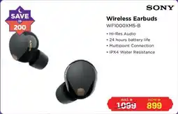 Eros Sony Wireless Earbuds WF1000XM5-B offer