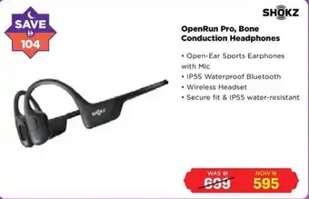 Eros Shokz OpenRun Pro, Bone Conduction Headphones offer