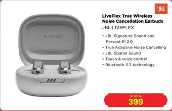 Eros JBL LiveFlex True Wireless Noise Cancellation Earbuds JBL-LIVEFLEX offer
