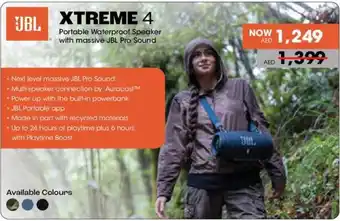 Eros JBL Xtreme 4 Portable Waterproof Speaker with massive JBL Pro Sound offer