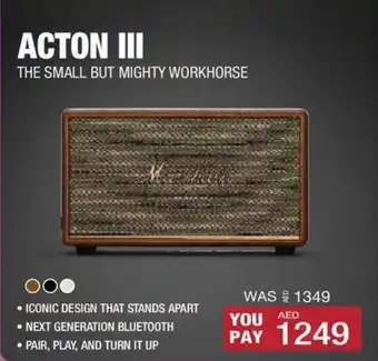 Eros Acton III The Small but Mighty Workhorse offer