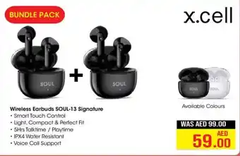 Eros X.cell Wireless Earbuds SOUL-13 Signature offer