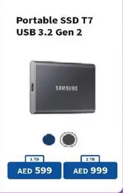 Eros Portable SSD T7 USB 3.2 Gen 2 offer