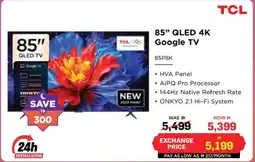 Eros TCL qled 4k google tv offer