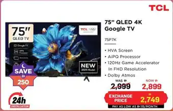 Eros TCL qled 4k google tv offer