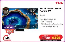 Eros TCL qd-mini led 4k google tv offer