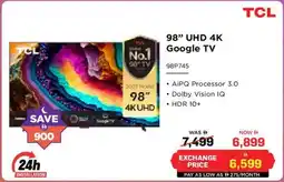 Eros TCL uhd 4k google tv offer