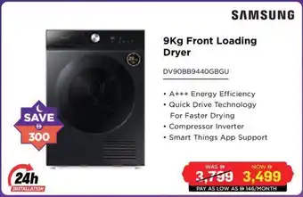 Eros Samsung Front Loading Dryer offer