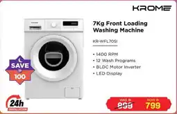 Eros Krome Front Loading Washing Machine offer