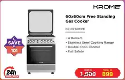 Eros Krome Free Standing Gas Cooker offer