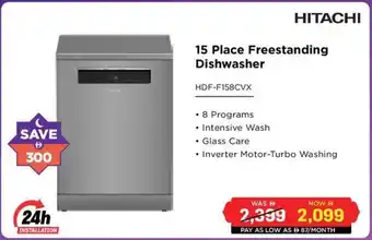 Eros Hitachi 15 Place Freestanding Dishwasher offer