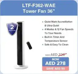 Eros LTF-F362-WAE Tower Fan offer