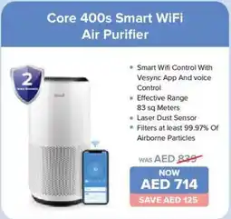 Eros Core 400s Smart WiFi Air Purifier offer