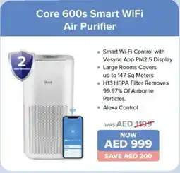 Eros Core 600s Smart WiFi Air Purifier offer