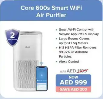 Eros Core 600s Smart WiFi Air Purifier offer