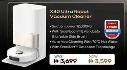 Eros X40 Ultra Robot Vacuum Cleaner offer