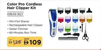 Eros Color Pro Cordless Hair Clipper Kit offer