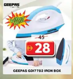 Grand Hyper Market GEEPAS Ironbox offer