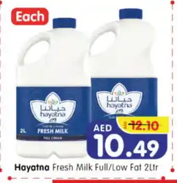 Al Madina Hypermarket HAYATNA Fresh Milk offer