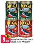 Shaklan Mega Sardines in tomato Sauce Asstd offer