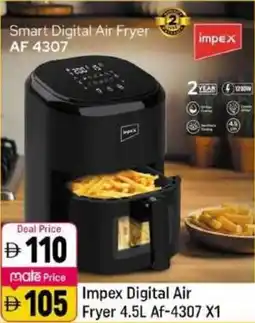Shaklan Impex Digital Air Fryer AF-4307 offer
