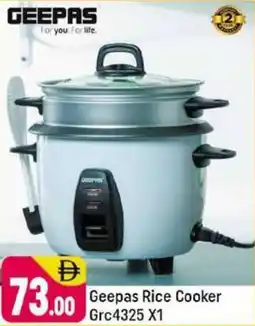 Shaklan Geepas Rice Cooker GRC4325 offer