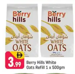 Shaklan BERRY HILLS Oats offer