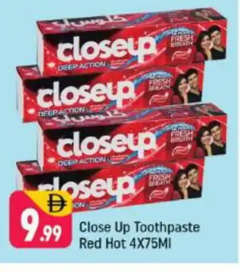Shaklan CLOSE UP Toothpaste offer