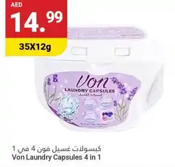 Grand Emirates Market Von Laundry Capsules 4 in 1 offer