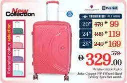 Nesto John Cooper PP 4Wheel Hard Trolley offer