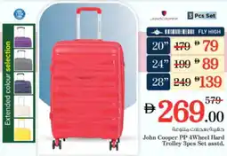 Nesto John Cooper PP 4Wheel Hard Trolley offer