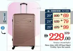 Nesto Para John ABS 4Wheel Hard Trolley offer