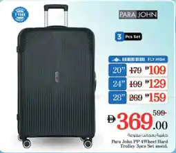 Nesto Para John PP 4Wheel Hard Trolley offer