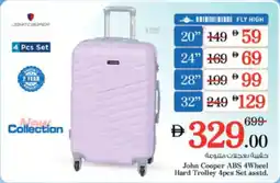 Nesto John Cooper ABS 4Wheel Hard Trolley offer