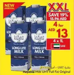 Viva Hayatna Milk UHT Full Fat Original offer
