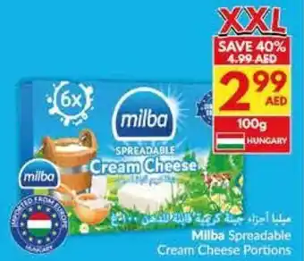 Viva Milba Spreadable Cream Cheese Portions offer