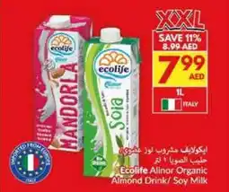 Viva Ecolife Alinor Organic Almond Drink / Soy Milk offer