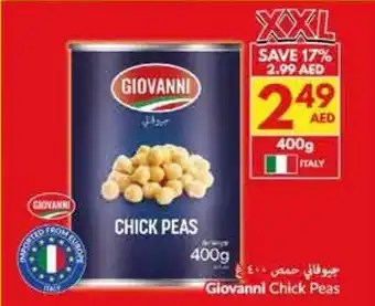 Viva Giovanni Chick Peas offer