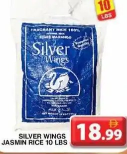Grand Hyper Market Silver wings jasmin rice 10 lbs offer