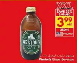 Viva Weston's Ginger Beverage offer