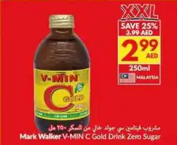 Viva Mark Walker V-Min C Gold Drink Zero Sugar offer