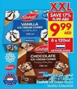 Viva Confetti Ice Cream Cones Vanilla/ Chocolate offer