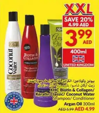 Viva XHC Biotin & Collagen/ Keratin Classic/ Coconut Water Shampoo/ Conditioner Argan Oil offer