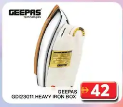 Grand Hyper Market GEEPAS Ironbox offer
